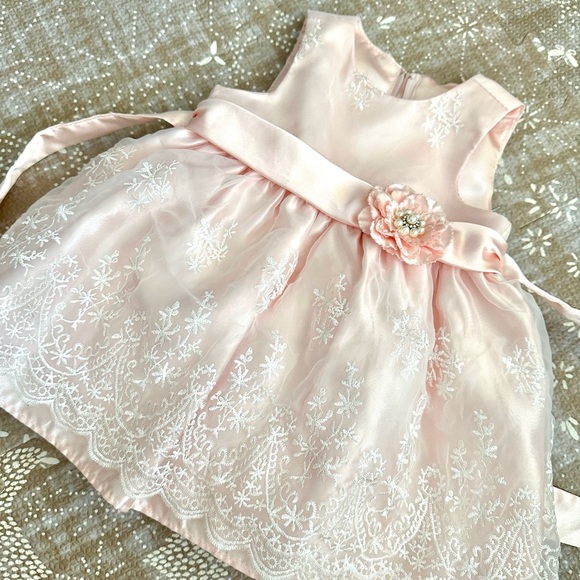 American Princess Light Pink Baby Dress - Picture 1 of 5